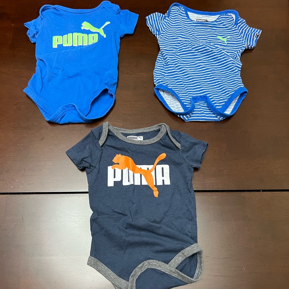 Puma Baby Onesie Set of 3